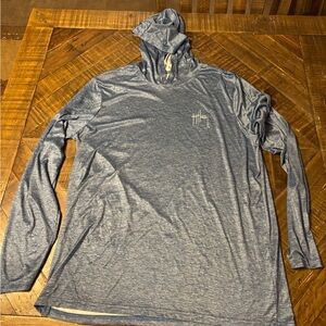 Men's Blue Hoodie Shirt